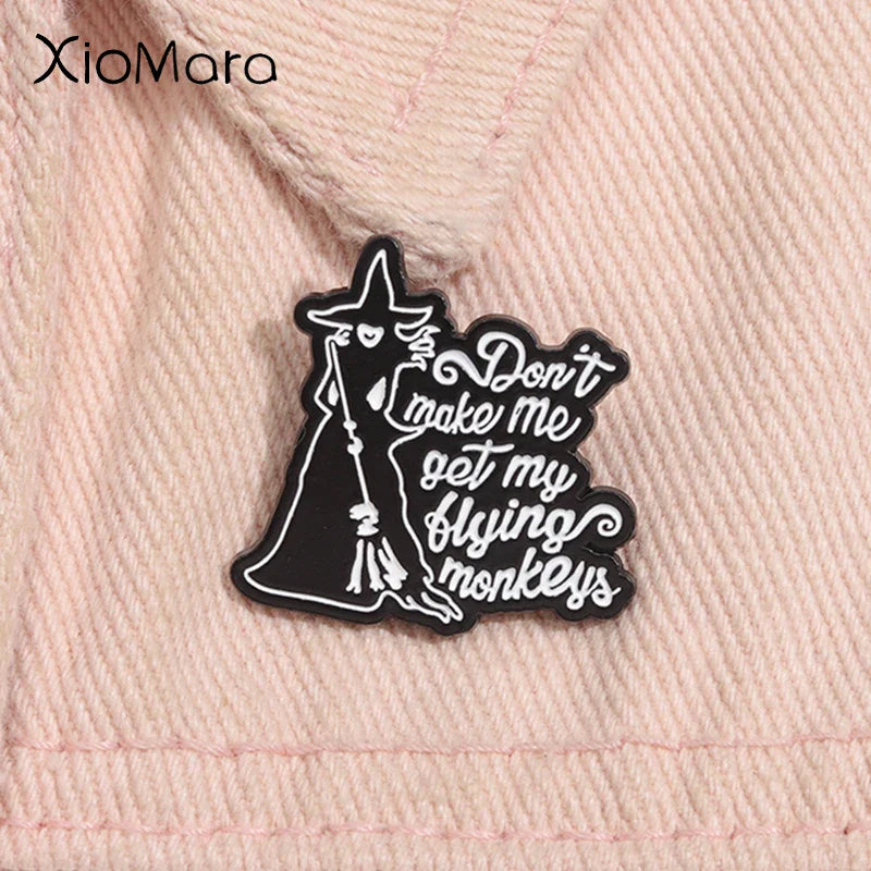 Flying Monkeys Enamel Pin Witch Halloween Brooch Lapel Badge Gift