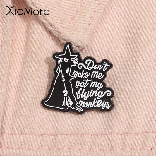 Flying Monkeys Enamel Pin Witch Halloween Brooch Lapel Badge Gift
