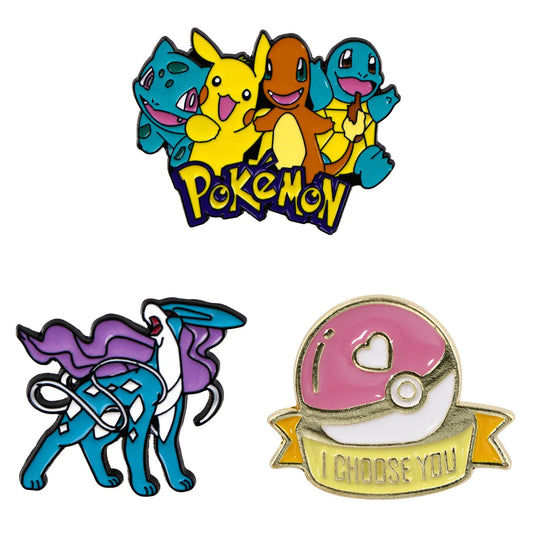 Anime Enamel Pins for Backpacks and Clothes - Colorful Jewelry Gifts