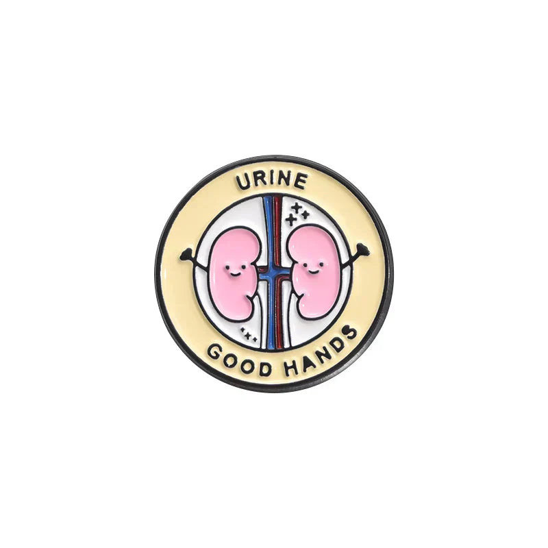 Cute Kidney Enamel Pin Urology Brooch Doctor Nurse Gift
