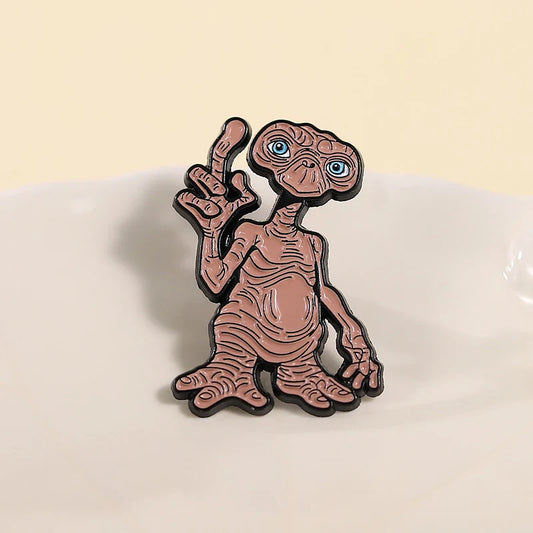 Sci-Fi Alien Enamel Pin Cartoon Brooch Lapel Backpack Badge Jewelry Gift