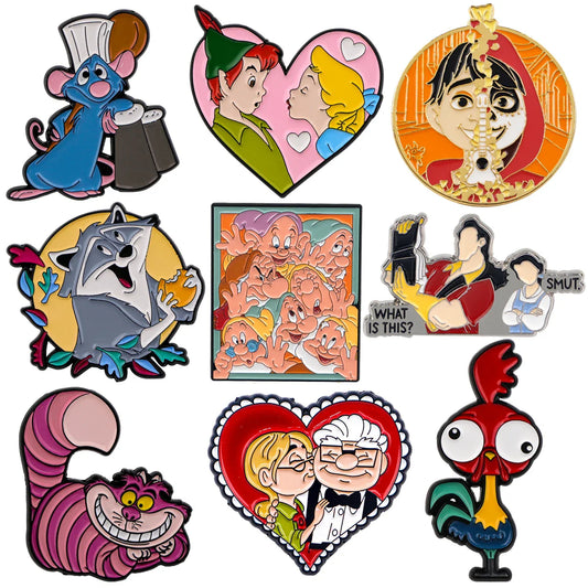Cartoon Enamel Pin Brooches Lapel Pins Backpack Accessories Jewelry Gifts
