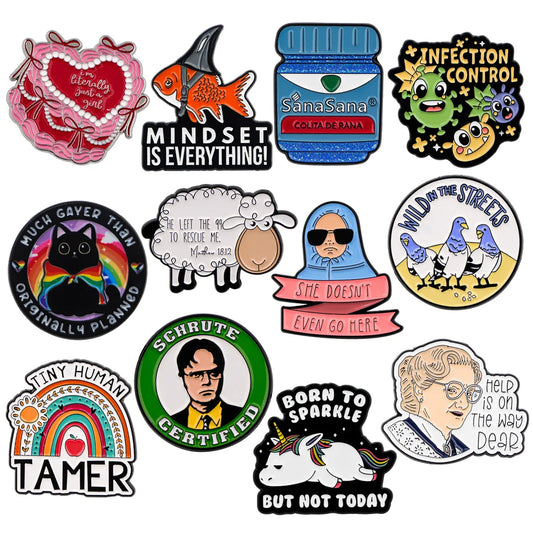Enamel Cartoon Brooch Pins Lapel Badges Fashion Jewelry Gift