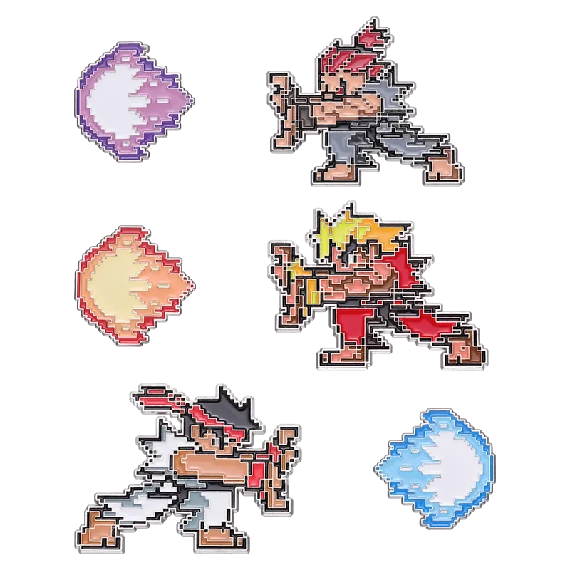Personalized Arcade Game Pixel Emblem Metal Accessories