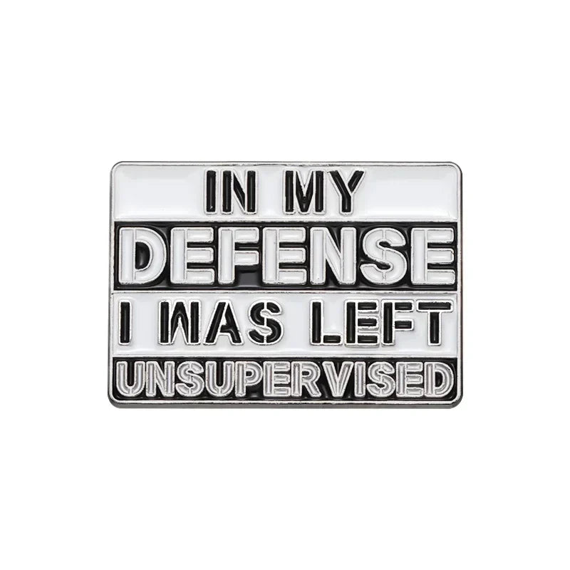 Unsupervised Sarcastic Enamel Pin Brooch Lapel Badge Wholesale Gift
