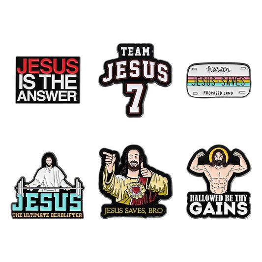 Jesus Enamel Pins Custom Brooch Lapel Badge Metal Gift for Believers