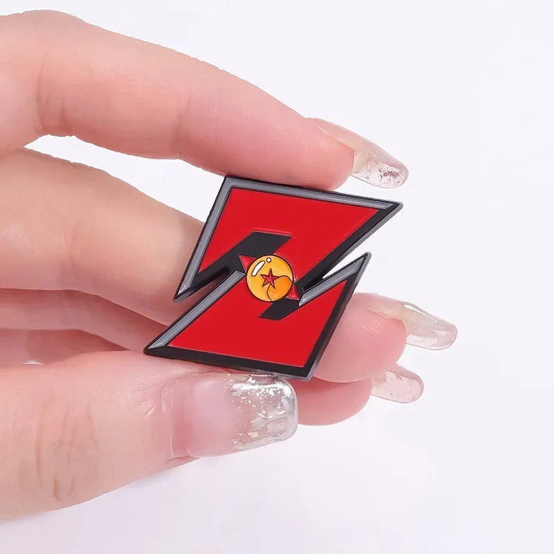 Anime Red Z Letter Brooch Pin Badge Jewelry Gift Souvenir