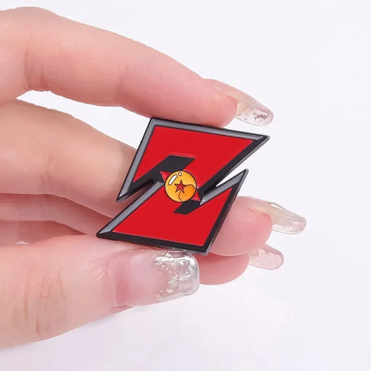 Anime Red Z Letter Brooch Pin Badge Jewelry Gift Souvenir