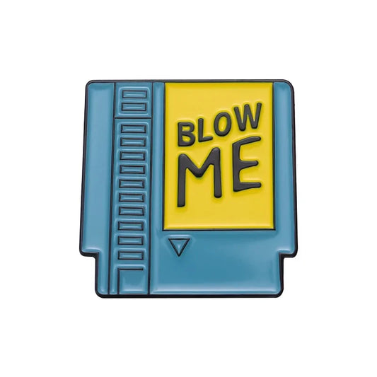 Blow Me Brooch Enamel Pin Cartoon Video Game Lapel Badge Fashion Jewelry Gift