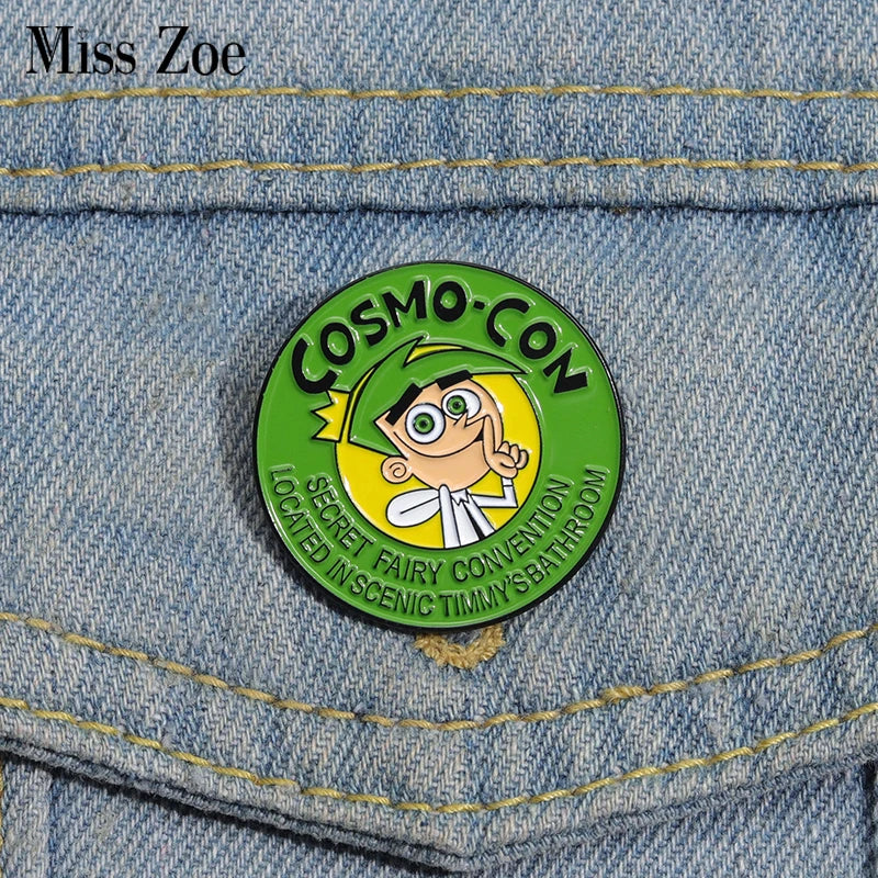Cartoon Character Enamel Pins - Funny Lapel Badges for Kids & Friends