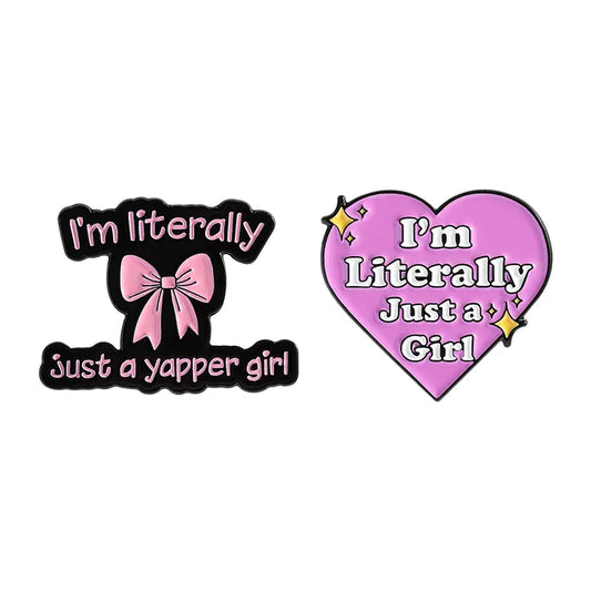 Pink Bow Love Enamel Pin Brooch Lapel Badge Jewelry Gifts for Women
