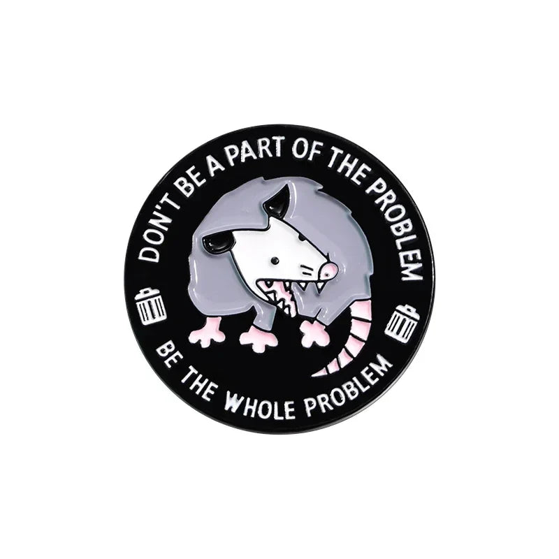 Funny Possum Enamel Pin Brooch Lapel Badge