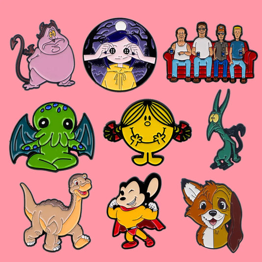 Cute Cartoon Animal Enamel Pins Brooches Jewelry Accessories Gifts