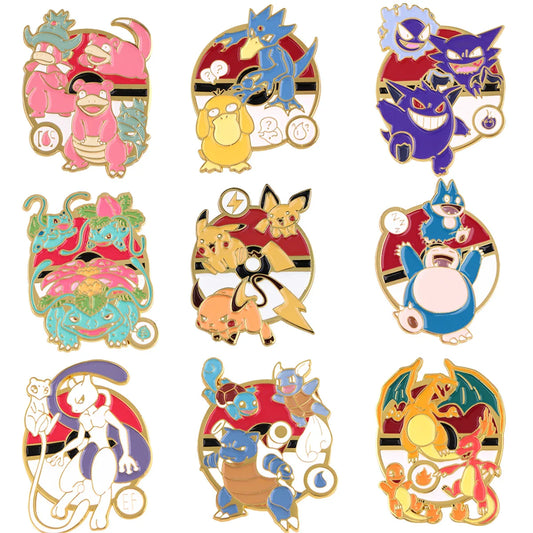 Kawaii Anime Enamel Pins Brooches Lapel Badges Fashion Accessories Gifts