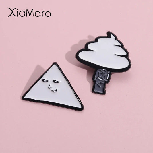 Goodnight Punpun Enamel Pin Cartoon Comic Chicken Devil Eyes Brooch Lapel Badge