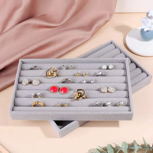 Jewelry Storage Box Organizer for Necklaces, Rings, Earrings, Brooches