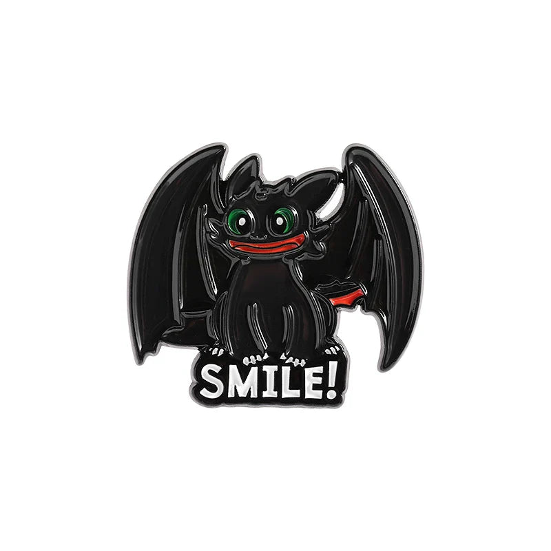 Dragon Tamer Toothless Enamel Pins Fantasy Brooch Lapel Badge Jewelry Gifts