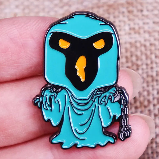 Scooby-Doo Phantom Shadow Enamel Pin Ghost Villain Brooch