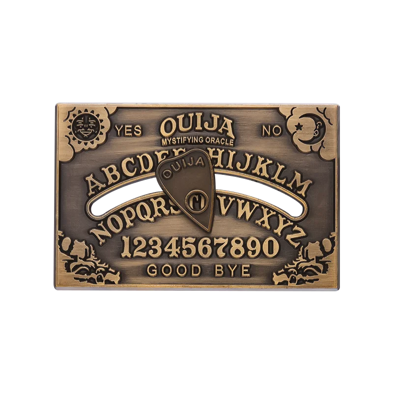 Ouija Board Sun Moon Bronze Brooch Lapel Badge Gothic Jewelry Gift