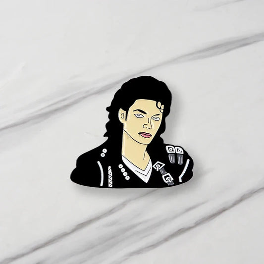 Michael Jackson Lapel Pin Vintage Music Badge Gift