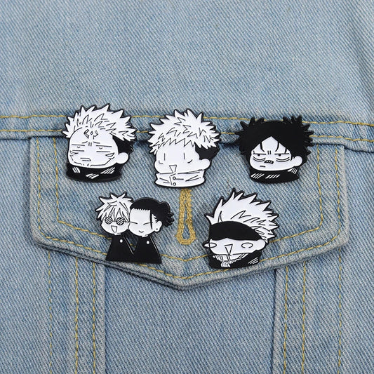 Custom Cartoon Anime Enamel Pins Brooches Lapel Badges Punk Jewelry Gift
