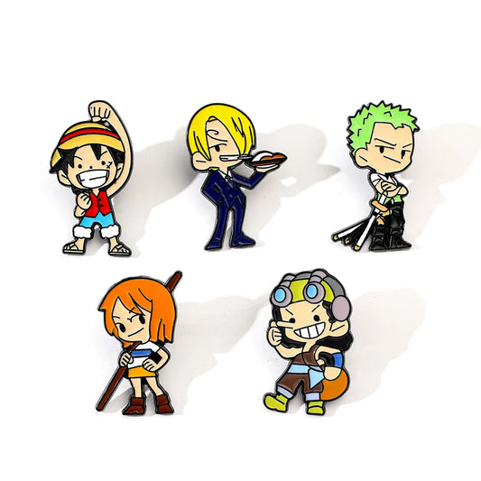 Anime Luffy Zoro Enamel Pin Set - Brooch Badge Jewelry Accessories