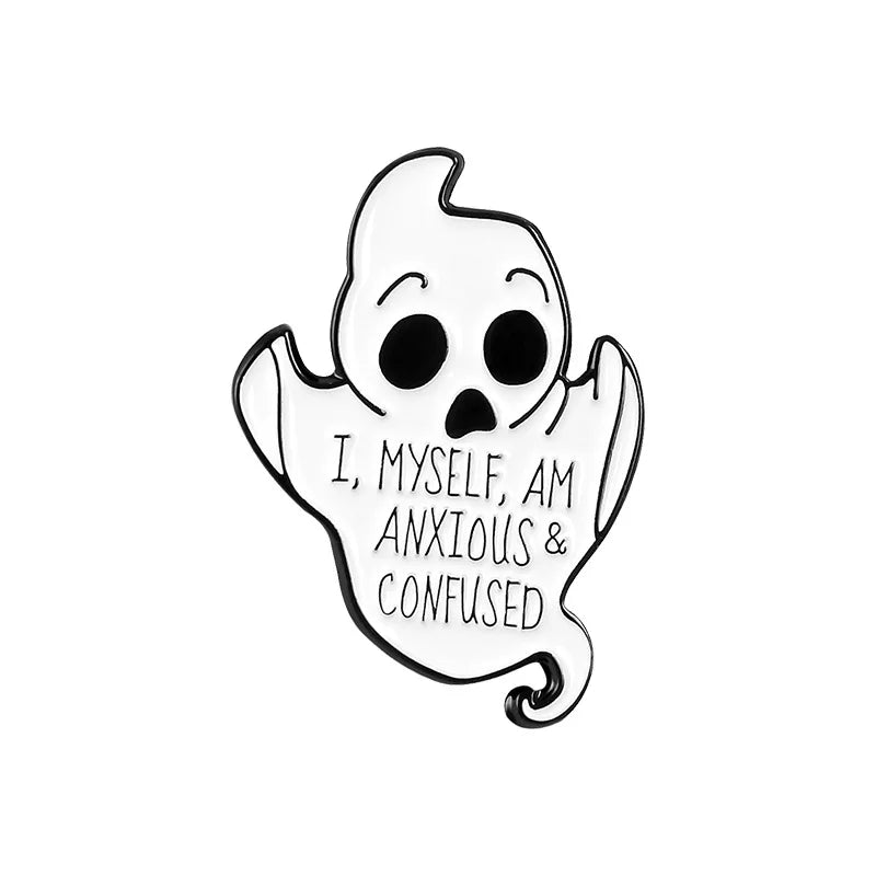 Ghost Baby Brooch Pin for Hat Glasses Pet Party Gifts