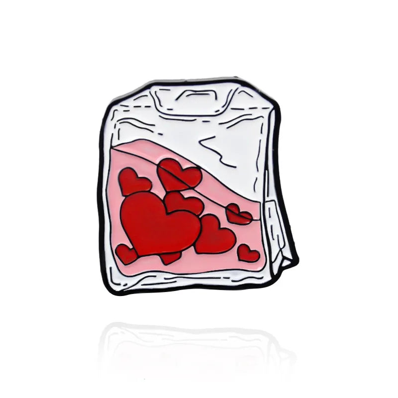 Energy Love Blood Transfusion Infusion Bag Brooch Lapel Pin Badge Gift
