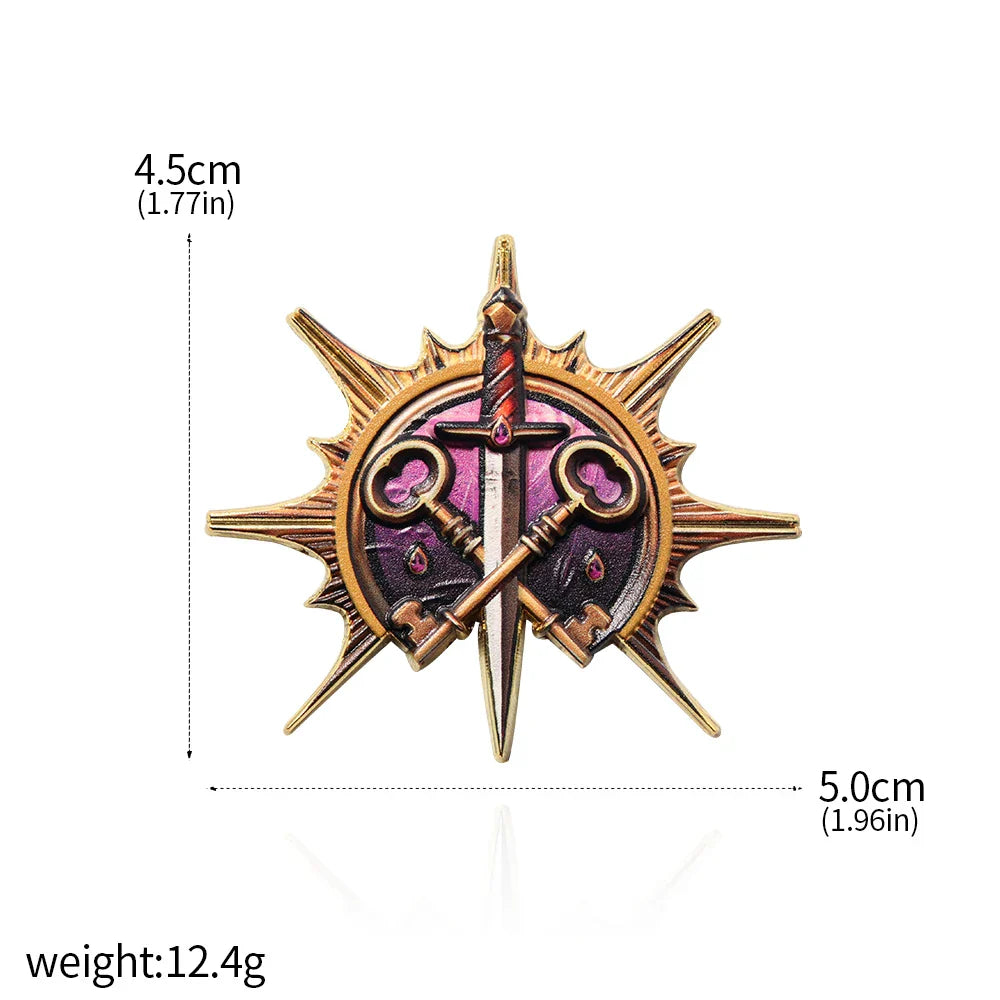 Baldur's Gate 3 Paladin Rogue Mage Warlock Warrior Pin Badge Gift