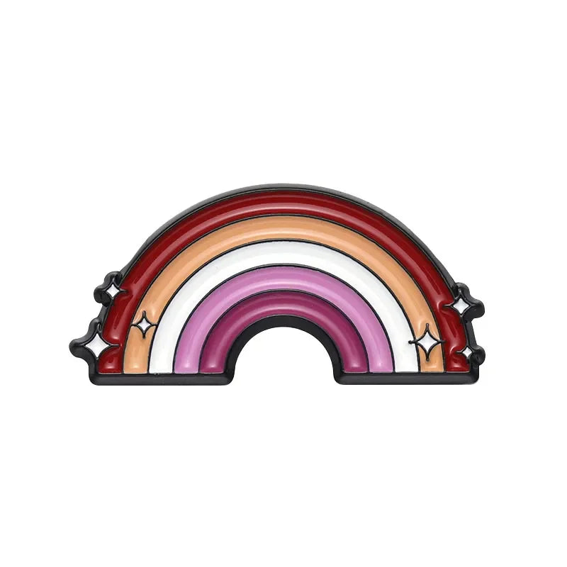 Lesbian Butterfly Enamel Pin Rainbow Brooch Jewelry Gift