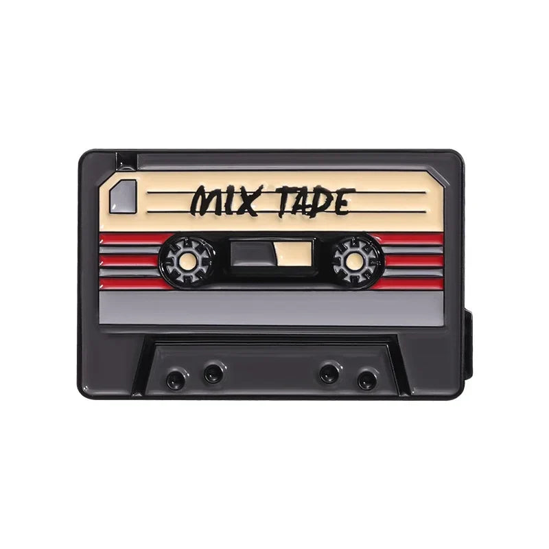 Retro Music Cassette Enamel Pin Brooch Badge Jewelry Gift
