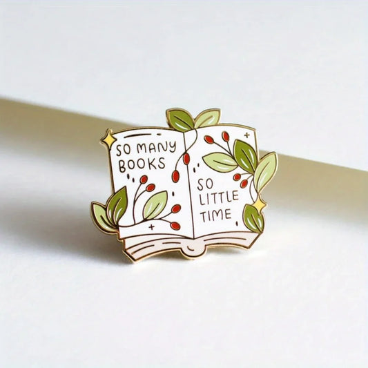 Books Enamel Pin Brooch Gift for Book Lovers
