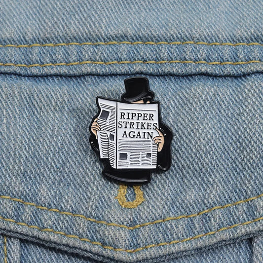 Horror Killer Enamel Pins Gothic Brooches Lapel Badges Metal Jewelry Gifts
