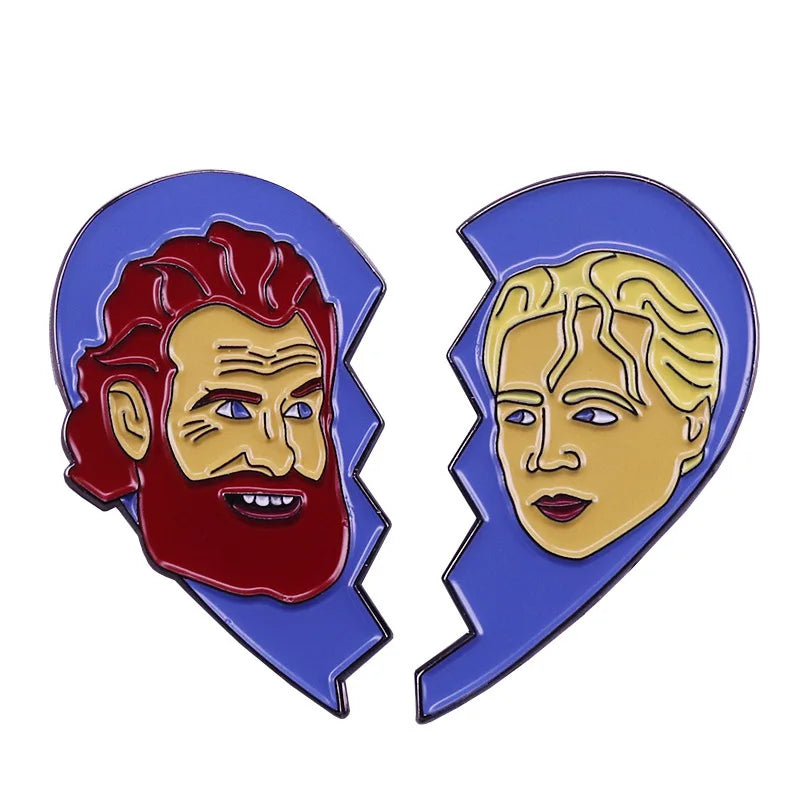 Enamel Pins Copper Thrones Fantasy Dragon Brooch Lapel Badges Jewelry Gift