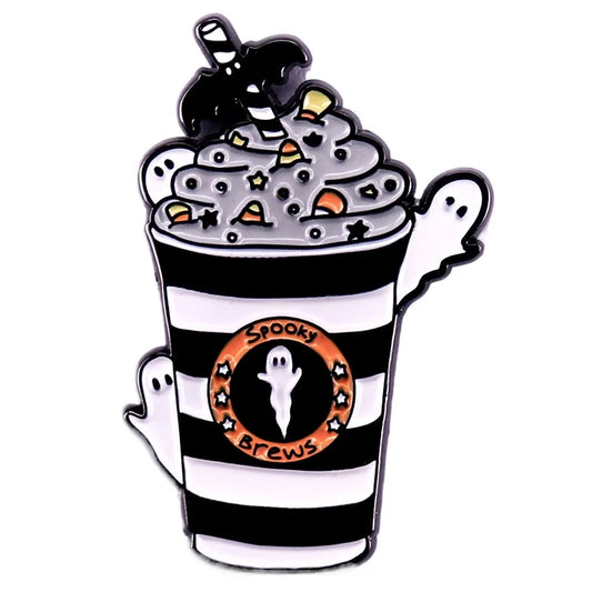 Halloween Ghost Enamel Pin Kawaii Cartoon Brooch Jewelry Accessory Wholesale