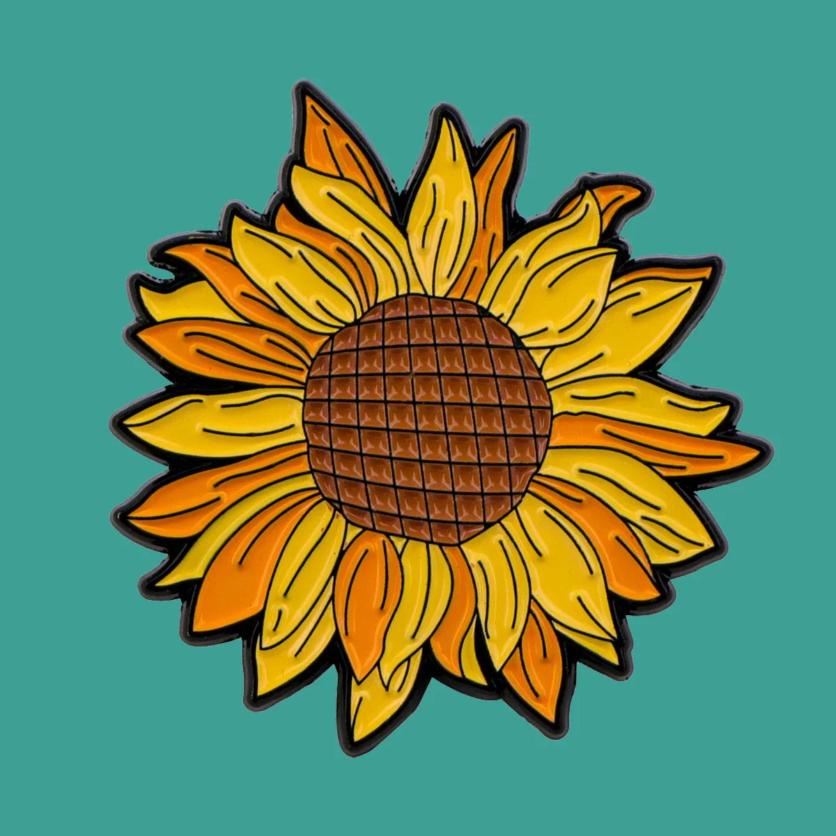 Sunflower Cartoon Enamel Pins Lapel Badges Brooches for Women Clothing Backpack Accessories Gifts