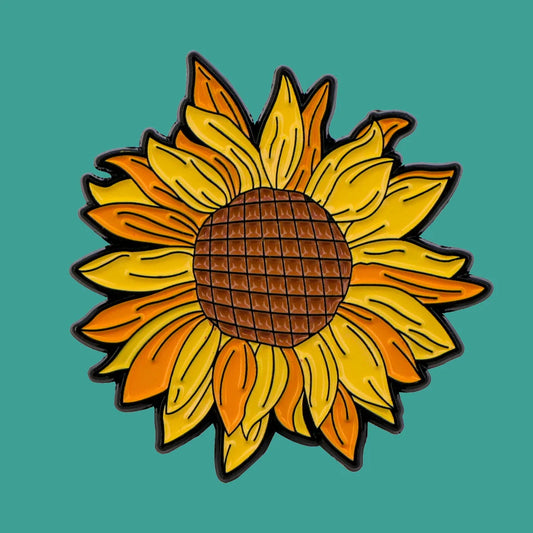 Sunflower Cartoon Enamel Pins Lapel Badges Brooches for Women Clothing Backpack Accessories Gifts