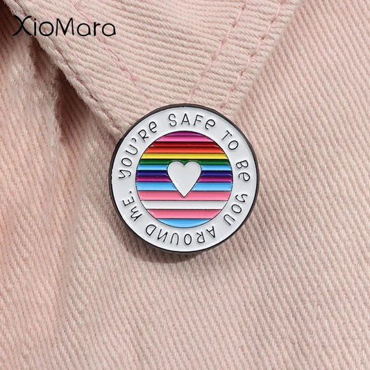 LGBT Rainbow Pride Enamel Pin Badge
