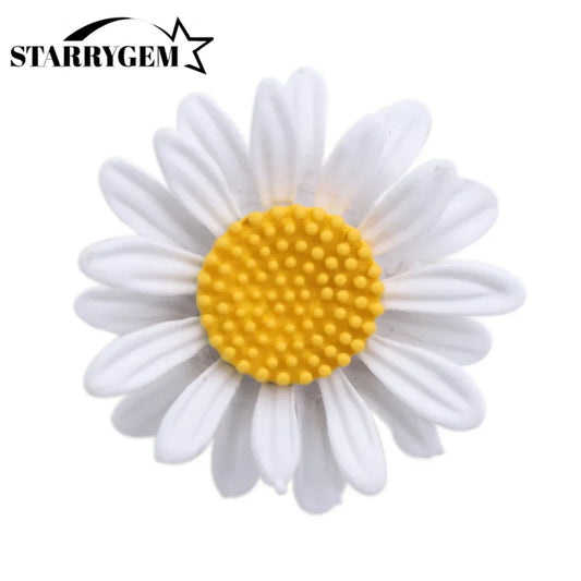 Enamel Sunflower Brooches for Women - 7-Color Flower Pins for Weddings & Parties