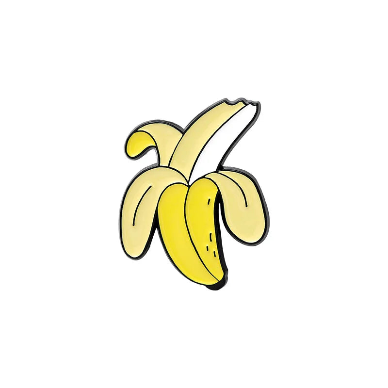 Monkey Woodpecker Banana Enamel Lapel Pin Cartoon Brooch Jewelry Hat Backpack Badge