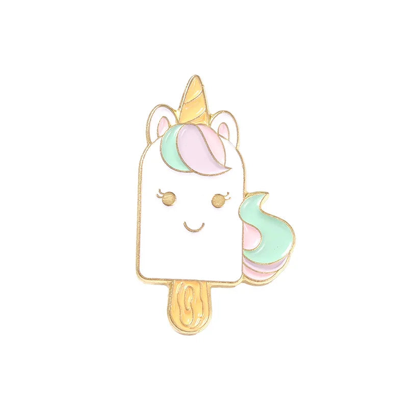 Cake Ice Cream Enamel Pins Cosplay Badge Backpack Lapel Pin Jewelry Gift Comic Products