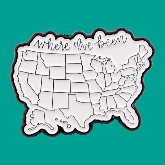 America Map Enamel Pin Lapel Brooch Badge Jewelry Gift