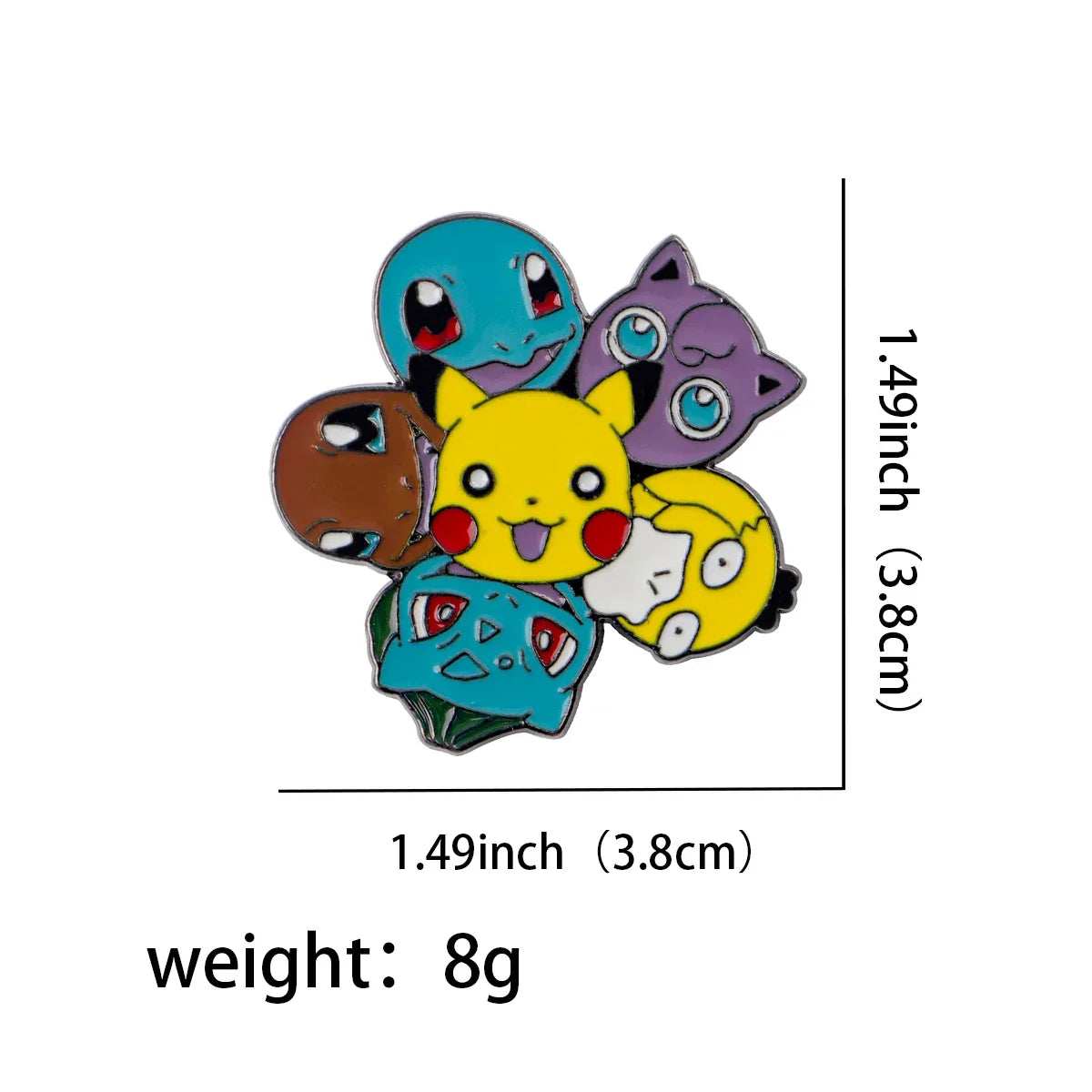Kawaii Elf Enamel Pin Cute Gengar Brooch Jewelry Gifts