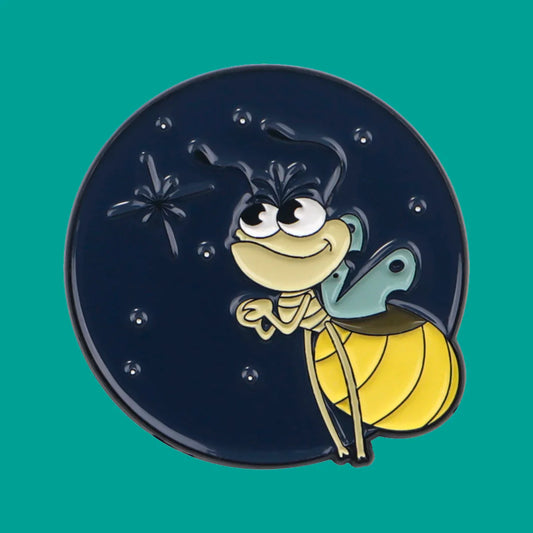 Glowworm Enamel Pins Firefly Brooches Lapel Badges Fashion Jewelry Accessories
