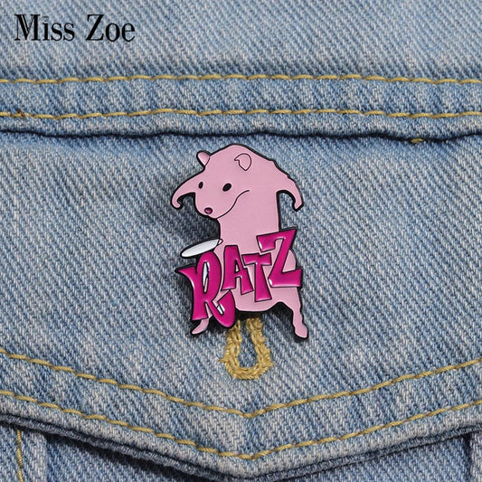 Cute Animal Enamel Pins Lamb Brooches Lapel Badges Cartoon Jewelry Gift for Kids Friends