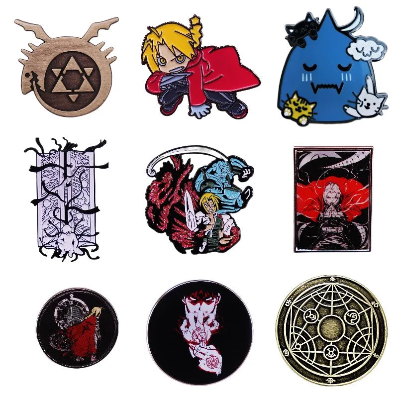 Anime Lapel Pins Metal Brooches Badges Fashion Jewelry Accessories Wholesale