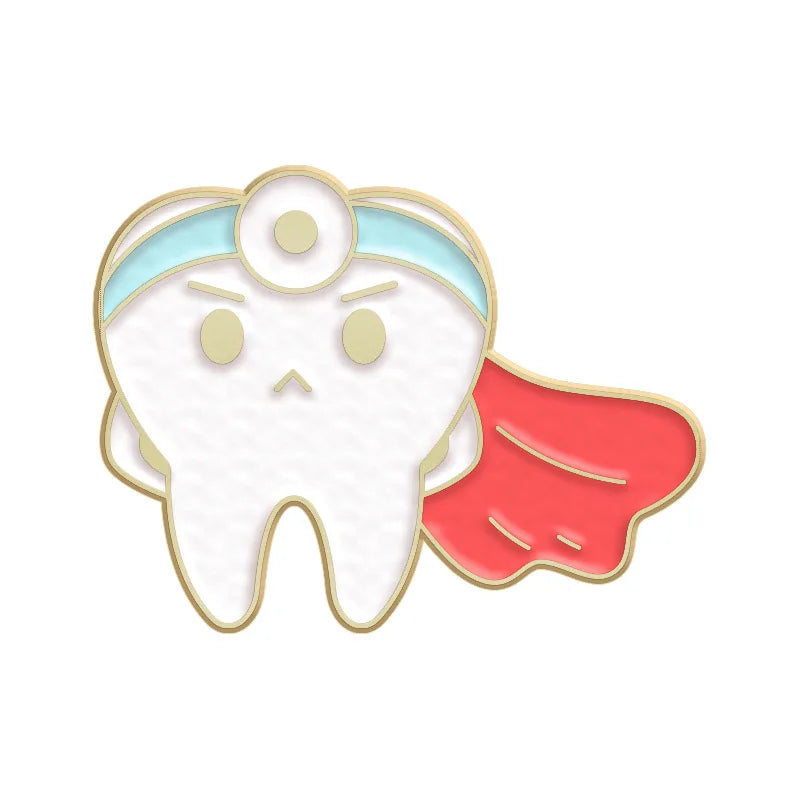 Organs Cool Teeth Enamel Pin Brooch Gift