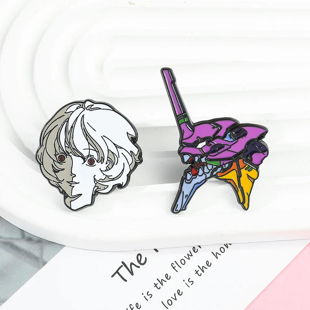 Evangelion Eva Unit 01 Berserker Pin Anime Mecha Badge Shinji