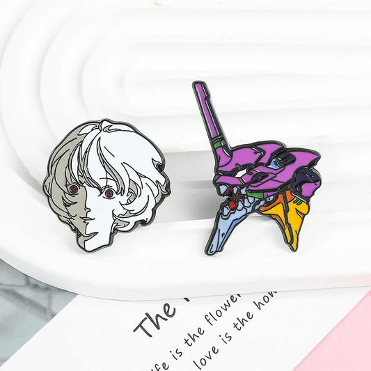 Evangelion Eva Unit 01 Berserker Pin Anime Mecha Badge Shinji