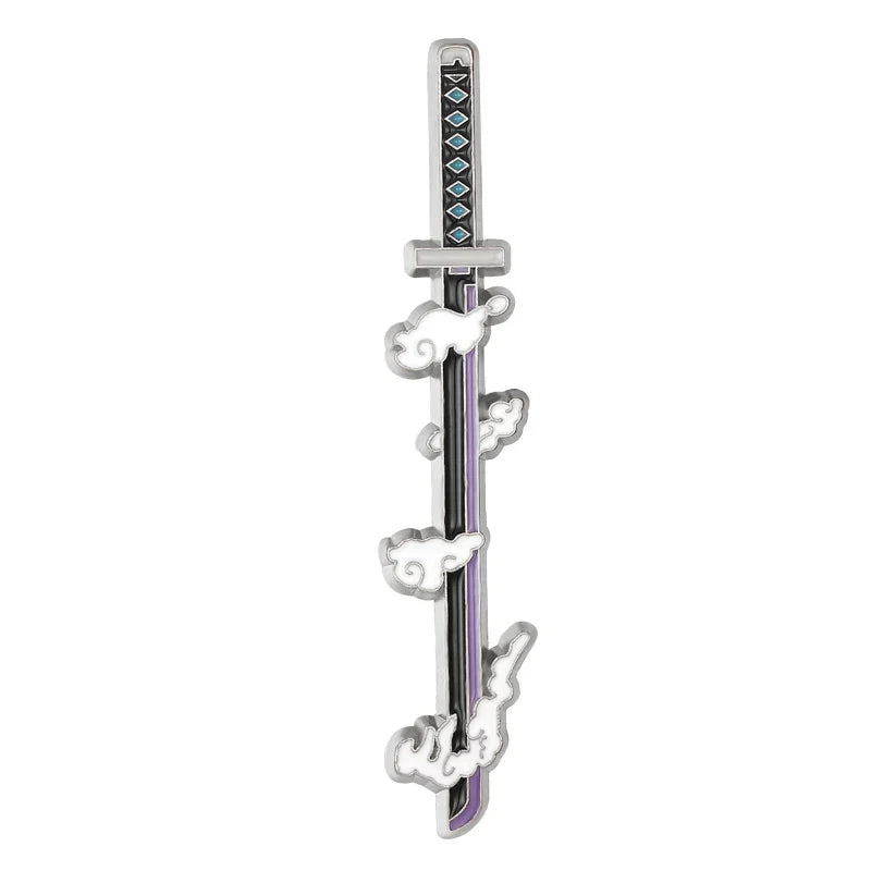 Demon Slayer Sword Enamel Pins Anime Brooches Badge Backpack Accessories Gift Fans Jewelry